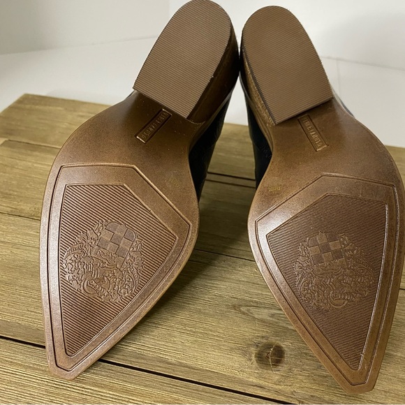 NWOT Vince Camuto Gradina Womens Stacked Heel Black Bootie Size 5 - Picture 4 of 8